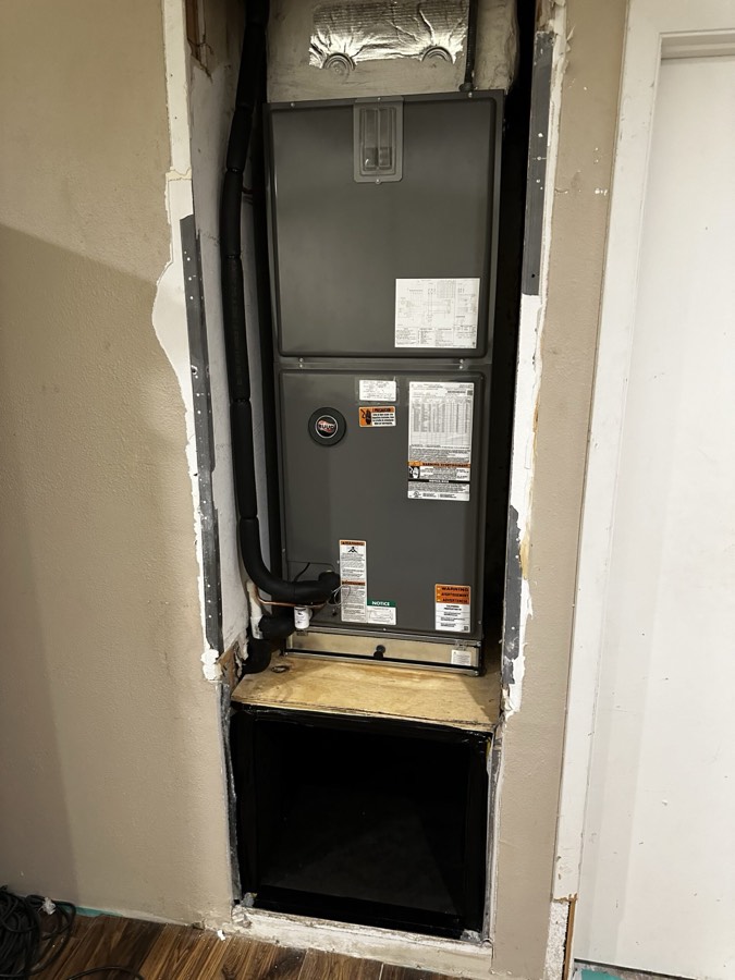 New air handler installed by Correct Cooling